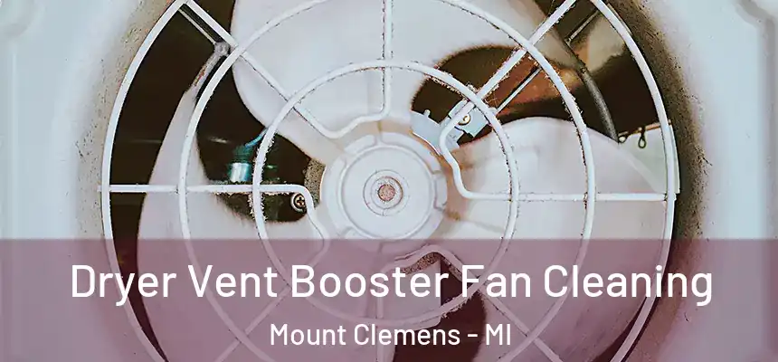 Dryer Vent Booster Fan Cleaning Mount Clemens - MI