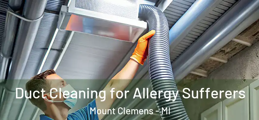 Duct Cleaning for Allergy Sufferers Mount Clemens - MI